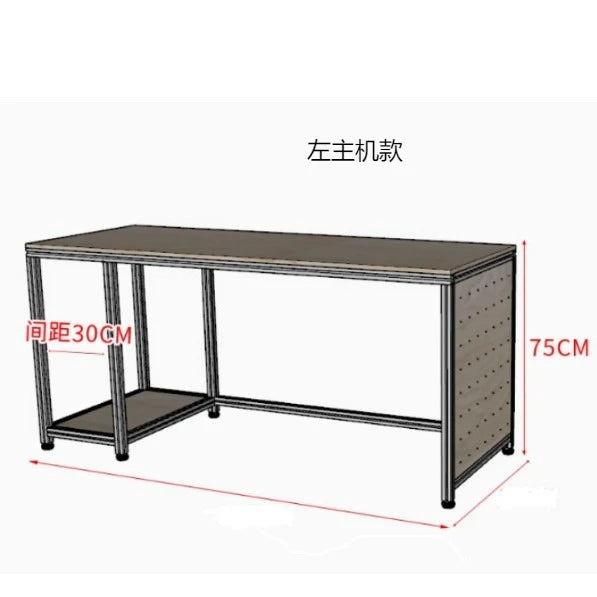 SM new home new wood computer desk workbench desk aluminum profile rectangular table