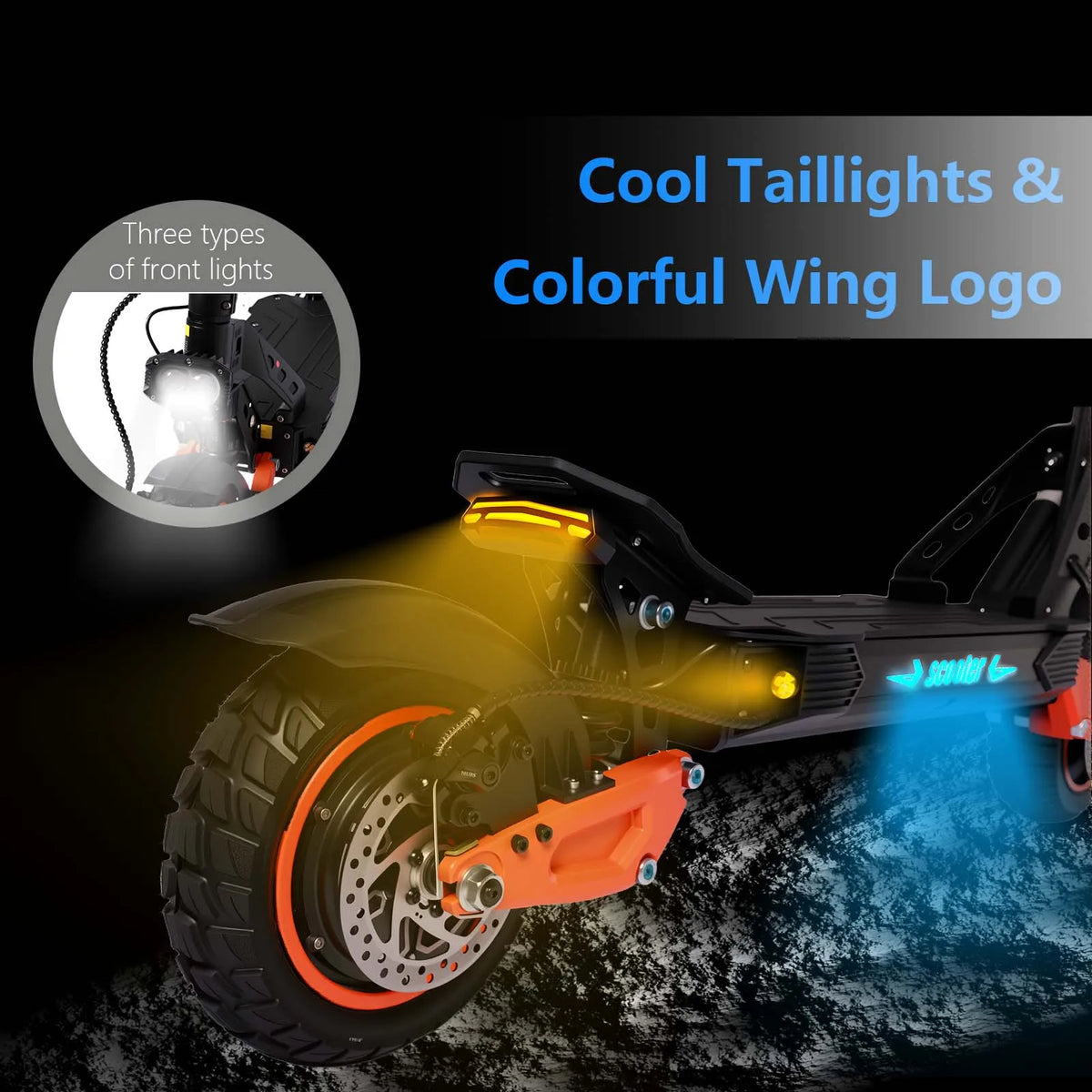 40MPH Top Speed，K11 Adult 1200W Electric Scooter,48V21AH Battery., 11-inch Off-Road Tires Sport Folding EScooter For Commuting