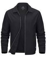 Men's Lightweight Windbreaker Jacket Full Zip Casual Jacket Water-Repellent Coat with Zip Pockets Golf Work Outdoor