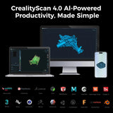 Creality Sermoon X1 3D Scanner 4 IN 1 34/7/1-Line Blue Laser Modes +NIR High-Precision 0.02mm Accuracy 90FPS Deep Hole Scanning