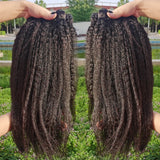 40" Kinky Straight Hair Bundles Deal Virgin Human Hair Weave Bundles 1/3/4 PCS Brazilian Yaki Natural Hair Extensions Thick End