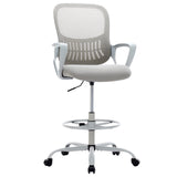 JHK Ergonomic Mesh Backrest Office Desk Chair Adjustable Height Computer Rolling Work Swivel Gaming Chairs With Wheels For Home