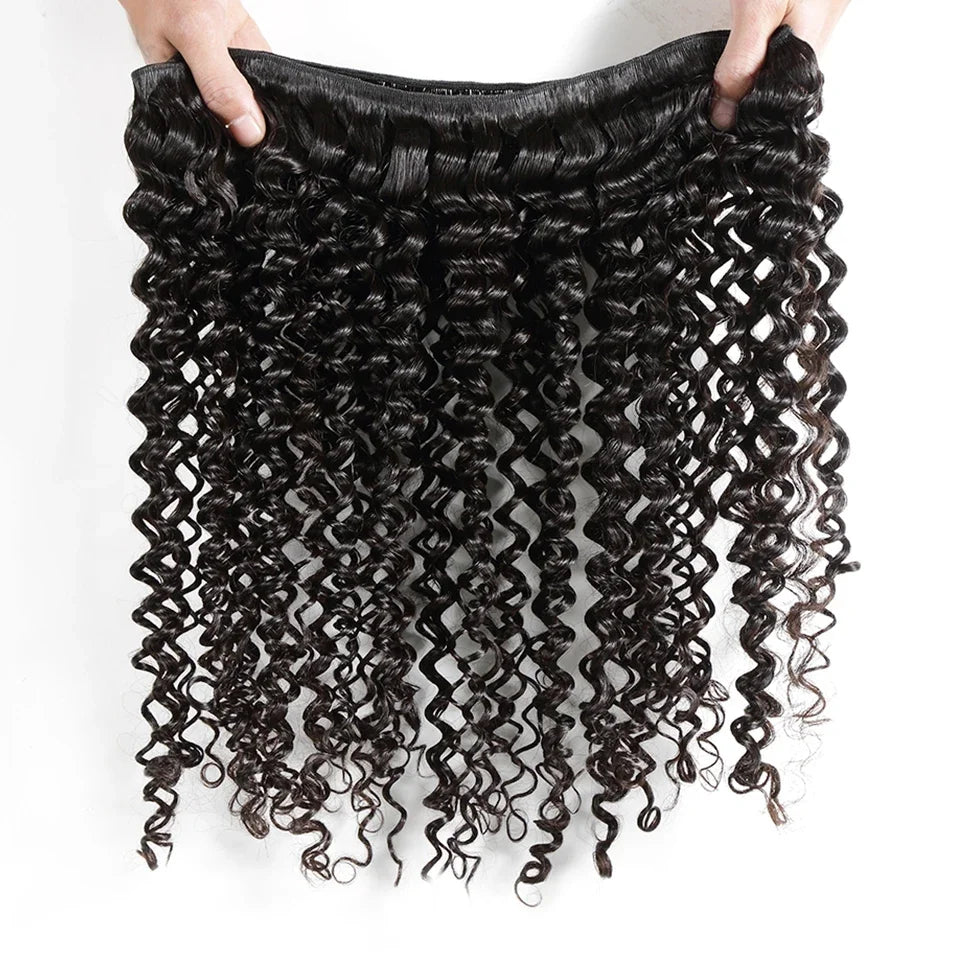 Queenlike Deep Wave Human Hair Bundles 24 26 28 inch Deep Curly Bundles