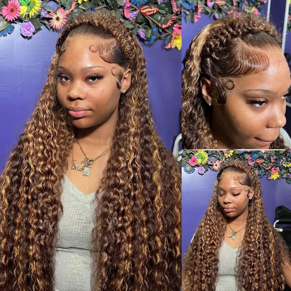 Curly 360 Full Lace Glueless Wig Human Hair Invisible Drawstring 13x6 Hd