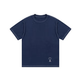 New European and American Trendy Men's Fashionable Casual Short Sleeved T-shirt, Solid Color T-shirt, Men's Summer Sports Tops