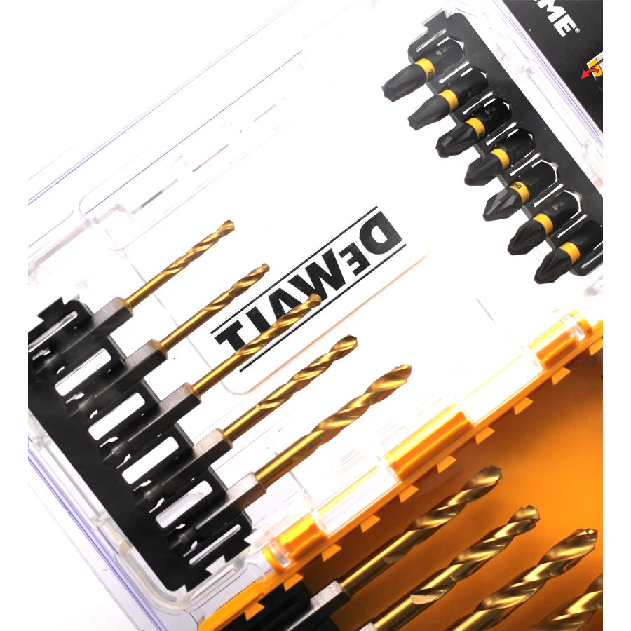 DEWALT 24PCS Flextorq Drill Driver Bit Set and Metal Twist Drill Bit Power Tools Accessories DT70748T-QZ