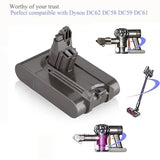 12800mAh Li-ion Battery for Dyson V6 DC59 DC62 21.6V Vacuum Cleaner Replacement 18650 Battery