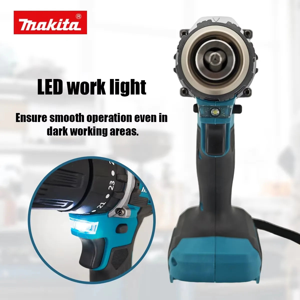 Original Makita 18V DDF487 Brushless Cordless Drill, Electric Screwdriver With 6.0Ah Battery Various Complete Packages