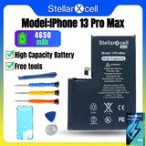 High Cpacity Cell + 7037 TI Ultra Battery Replacement for iPhone StellarXcell11 13mini 15 IP14 Pro Max 12 16 16pro 16promax