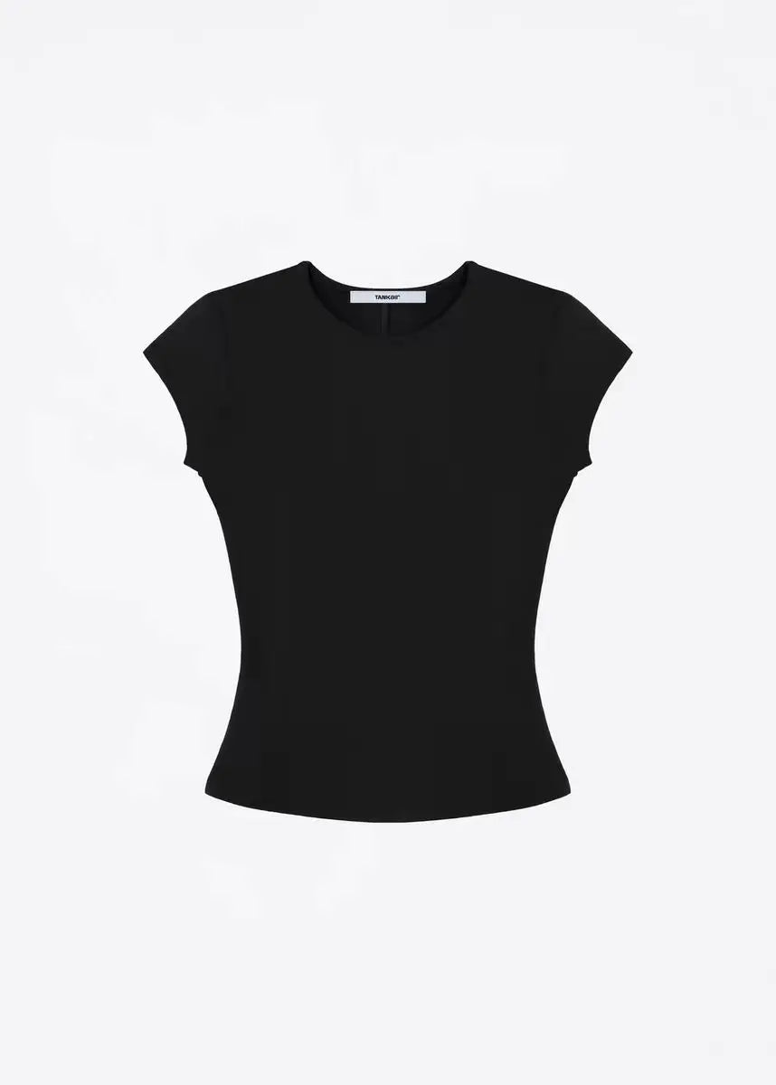 Tank Summer Round Neck Solid Color T-Shirt with a Great Fit, Baby Tee, Slim and Comfortable Fabric, Tank Women 2025