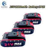 21VMAX 3000mAh lithium battery, suitable for battery replacement and re sawing of cordless drill chain saw car washing machines