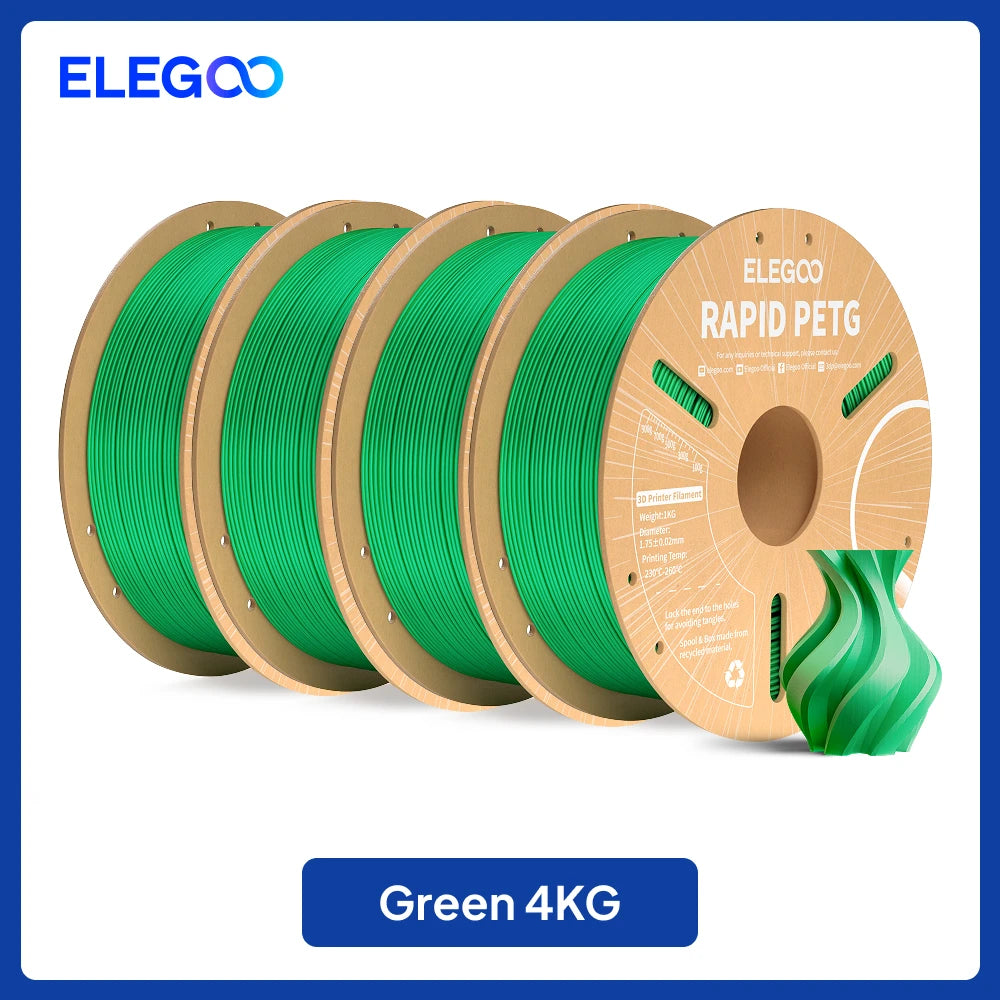 ELEGOO 4KG/5KG/10KG 1.75mm Rapid PETG Filament