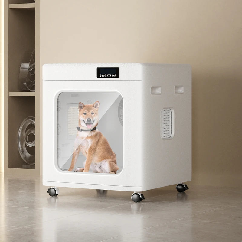 STLF200L/52.8 Gallons Super Capacity Automatic Pet Hair Dryer Box 360° Airflow Temperature Time Control for Pet Cleaning Bathing