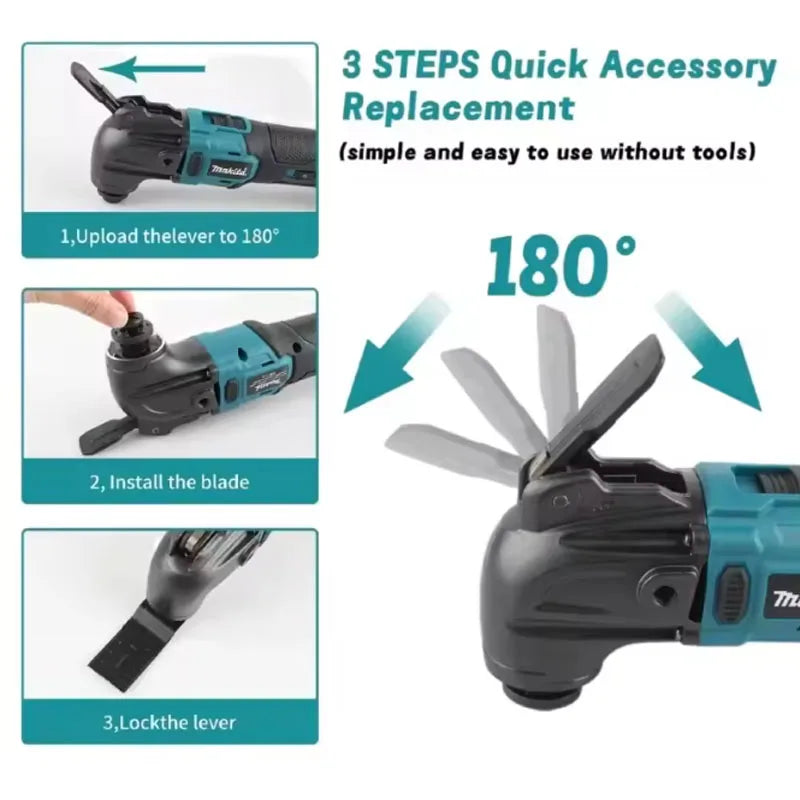 Makita 18V Brushless Quick‑Release Oscillating Multi‑Functional Renovator Electric Trimmer Compatible Tool