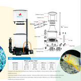Red Starfish SD Series Large Fish tank Coral tank Aquaculture Farm Special Protein Skimmer