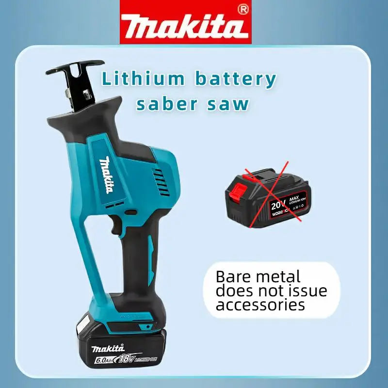 Makita DJR189 Cordless18V Lithium Battery Rechargeable Multifunction Saw Metal Cutting Saw Portable Saw Wood Cutting Tools