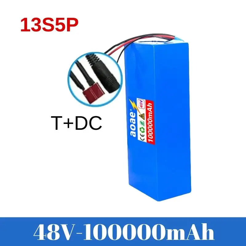 48V 100ah 13s5p Lithium Battery Pack 48v 100000mAh 250W-2000W Citycoco Motorized Scooter Batteries Built in 50A BMS