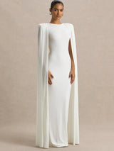 JULISSA MO Autumn New Round Neck Robe Women Maxi Dress White Sleeveless High Waist Dress Female Elegant Slim Party Evening Dress