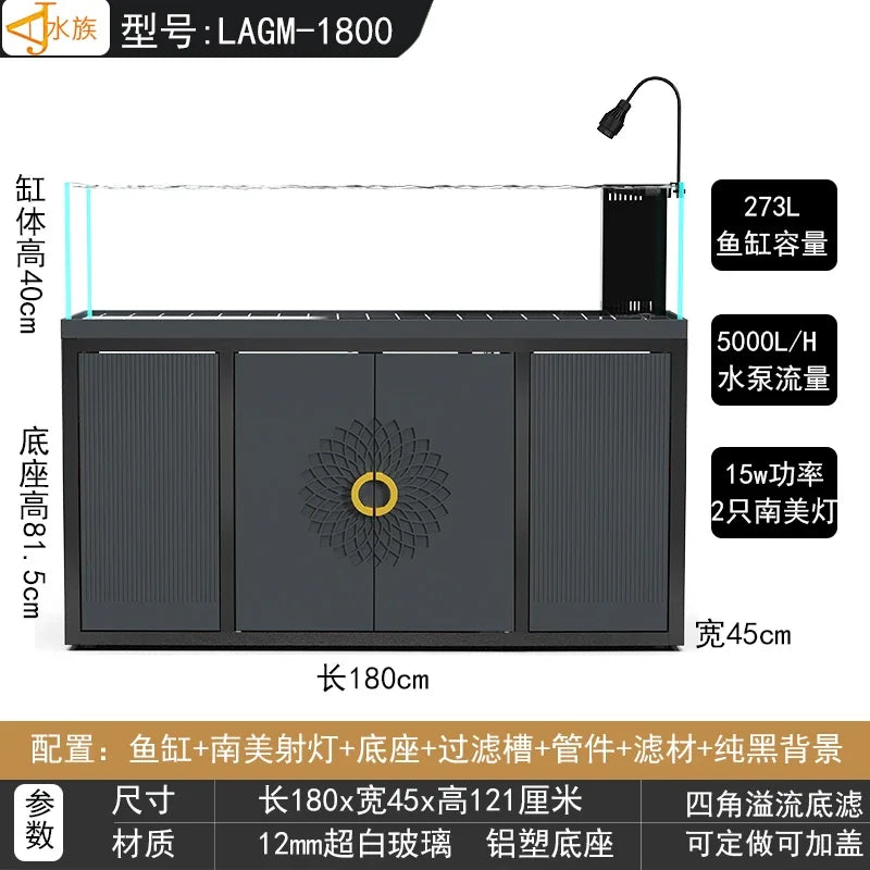 LYY   Grass Tank Bottom Filter Aquarium Household Dry Wet Glass Stream