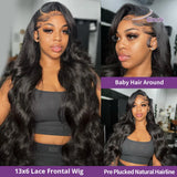 200% Real Density Body Wave ≥98% Human Hair Wig 13x6 HD Transparent Lace Front Wigs For Women 13x4 360 Pre Plucked Lace Frontal