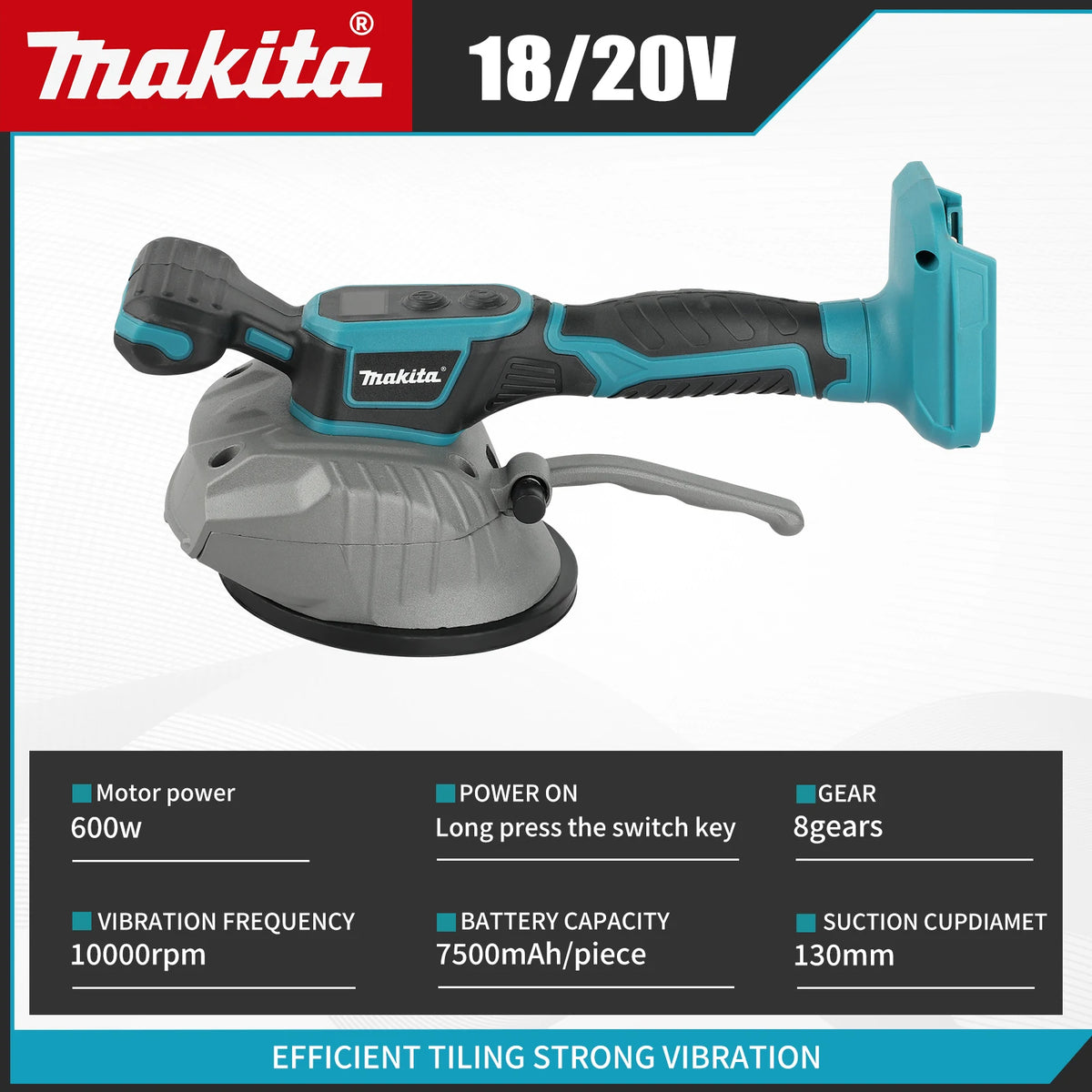 Makita M424 18V Tile Leveling Machine Thickened Suction Cup For Within 150cm Ceramic Marble Tile Paving Hand tools