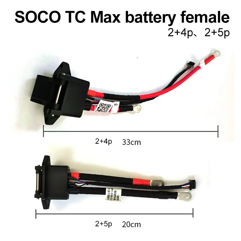 for Super SOCO Tc Max Original Battery Accessories Body Charging Plug Battery Socket Cable Charge Discharge Wire Female Header