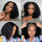 Wear And Go Glueless Bob Wig Human Hair Short Body Wave Lace Front Wigs Pre Cut Brazilian Hair 4X4 Hd Lace Closure Wig For Women