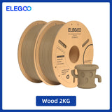 ELEGOO 1.75mm PLA+ Filament 2KG Set Plastic 3D PLA for Most FDM 3D Printers Dimensional Accuracy +/- 0.02mm 2pcs*1kg PLA+ Set