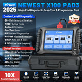 XTOOL X100 PAD3 Full Key Programmer OBD2 Scanner X100PAD3 Elite Car Diagnostic Tool IMMO Key Programming All Key Lost With KC100