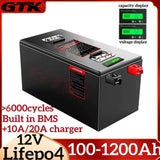 12V 12.8V 100Ah 200Ah 300Ah 400Ah 500Ah 600Ah 800Ah 1000Ah lithium lifepo4 battery solar system inverter with Bluetooth bt BMS