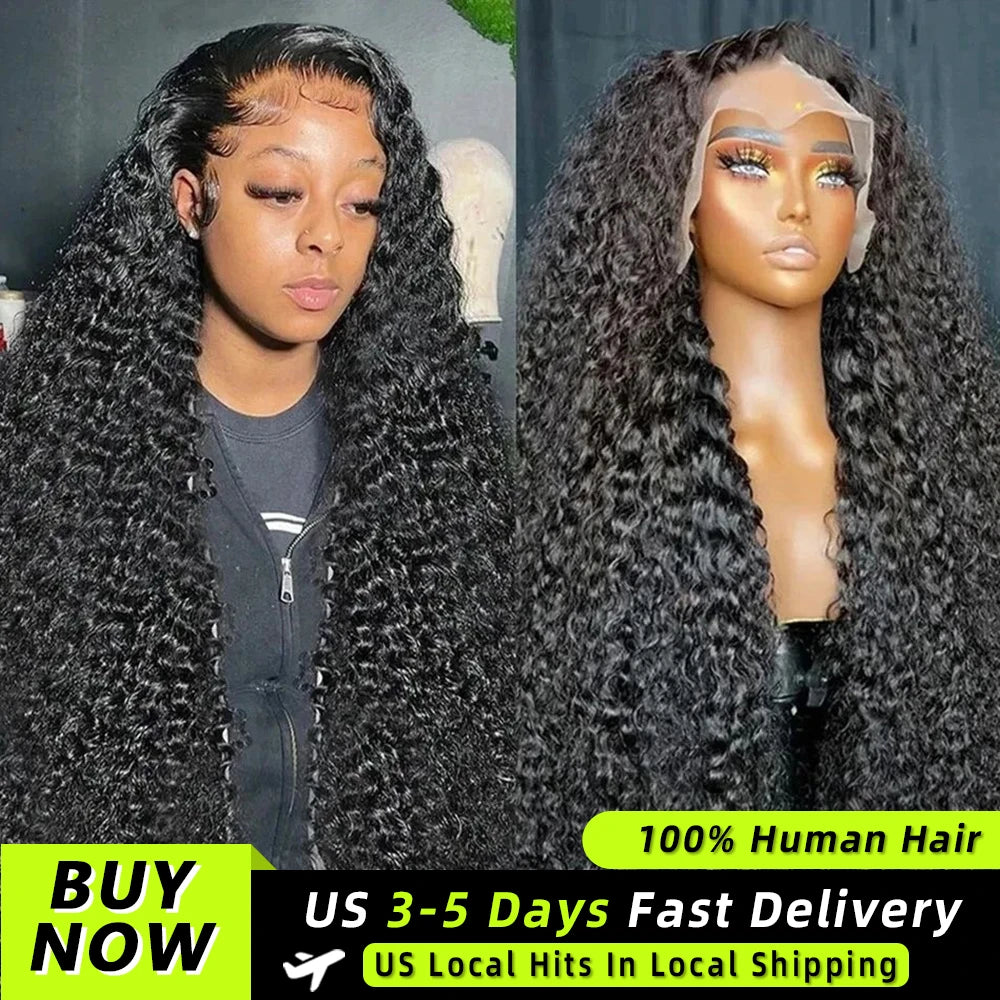 200% Real Density Curly ≥98% Human Hair Wigs For Women 13x6 Hd Lace Frontal Wig 13x4 Deep Wave Lace Front Wig 360 Pre Plucked