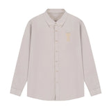 2026 New Men's Long Sleeve Casual Shirt Double Chest Pocket Button Up Soft Loose Linen Comfy Daily Work Street Outdoor Wear Tops
