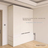 Any Size Custom Zero Formaldehyde Eco Honeycomb Aluminum Alloy Wardrobe Bedroom Home Luxury Bed End Cabinet Multi Storage Sturdy