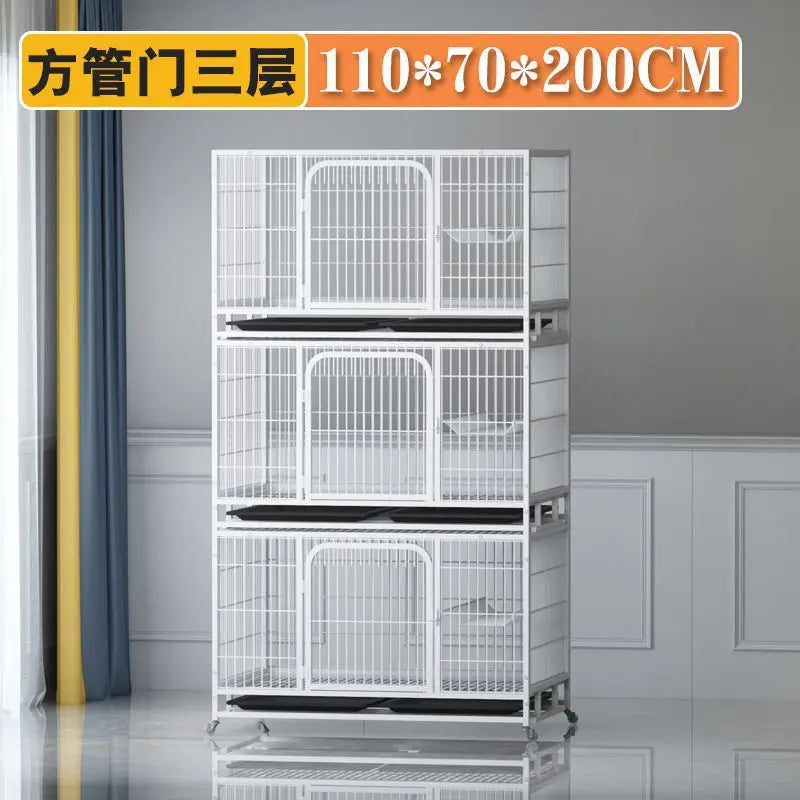Cat cage Three-layer cat cage Breeding Breeding cage Pigeon with partition Platform display Breeding