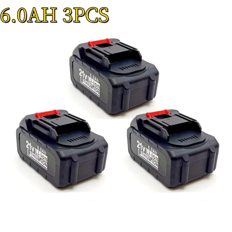 21V 9AH 6AH 3AH Electric drill, screwdriver, durable lithium battery,for Makita 21V series electric tool high voltage water gun