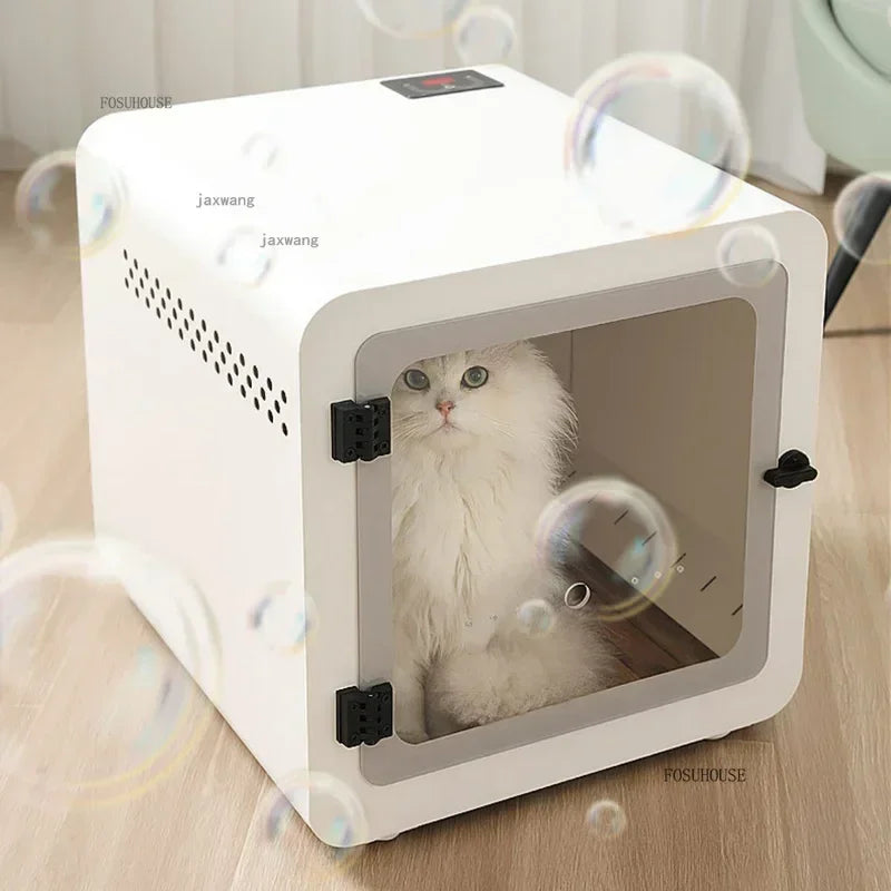 Automatic Pet Hair Dryer Dog Smart Grooming Dryers Home Cleaning Bath Drying Box Machine Cat Cage Water Blower Accessories