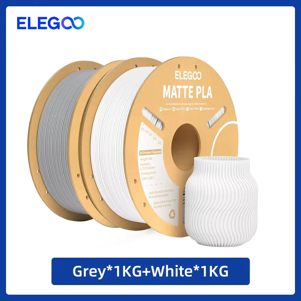 ELEGOO 4KG/5KG/10KG 1.75mm Matte PLA Filament