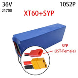 10S2P 36V 30Ah Suitable for Motorcycle Electric Bicycle 21700 5C Rechargeable Lithium Battery Pack, Suitable for Scooter BMS