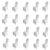 Jiaorui 10/20/30/50/100 Pcs Spandex Wedding Chair Seat Cover