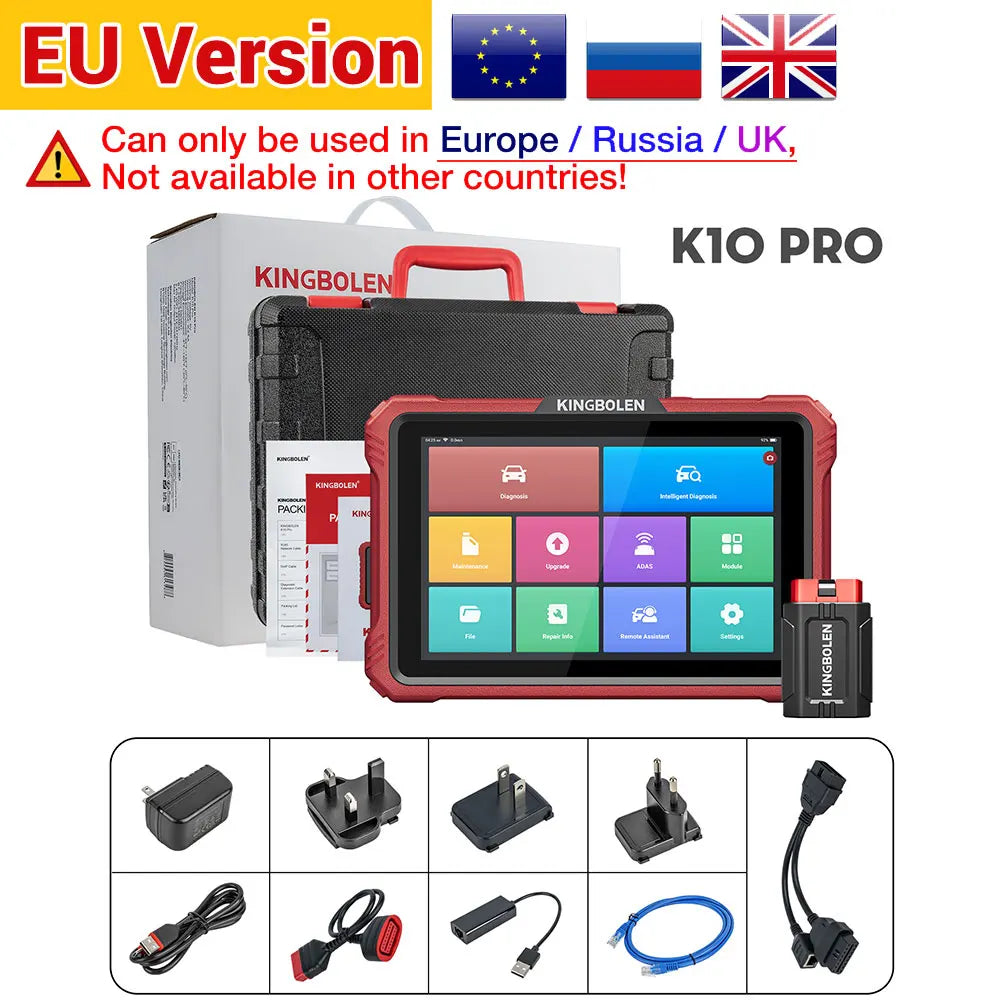KINGBOLEN K10 PRO Full System Diagnose Tool ECU Coding Active Test 40+ Resets OBD2 Scanner Topology Mapping Car Scan CAN FD DOIP
