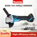 Makita DGA504 18V Brushless Cordless Angle Grinder with 6.0Ah Battery, 125mm Multi-Purpose Cutting & Grinding Tool