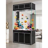 All-in-One AquariumScreen-style Entrance Cabinet Box Fish Tank Modern Integrated Vertical Design Rectangular Living Room Office