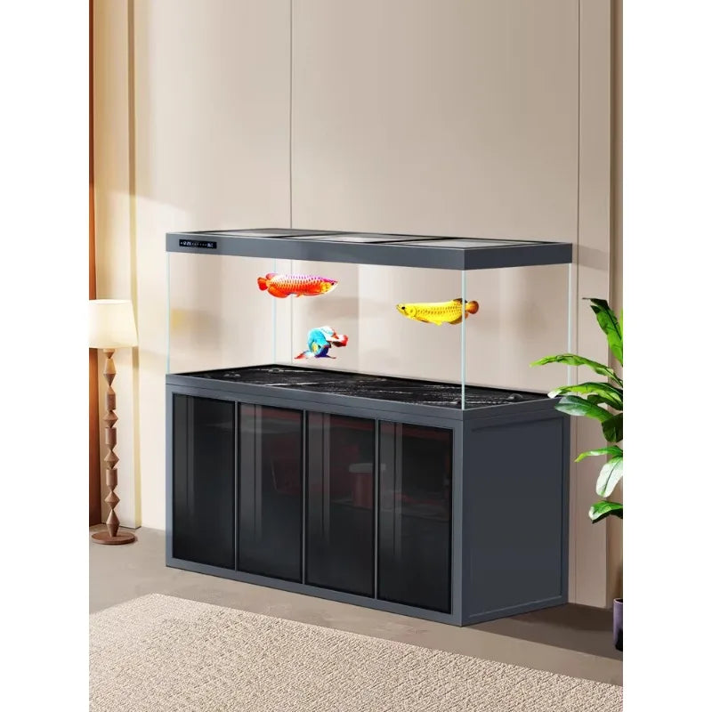 All-in-One AquariumTubeless Bottom-filter Rectangular Aquarium Living Room 2026 New Model Large  Ultra-clear Glass Arow