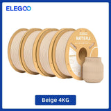 ELEGOO Multiple-Color Matte PLA Filament 1.75mm 2KG/4KG/5KG/10KG For EU US