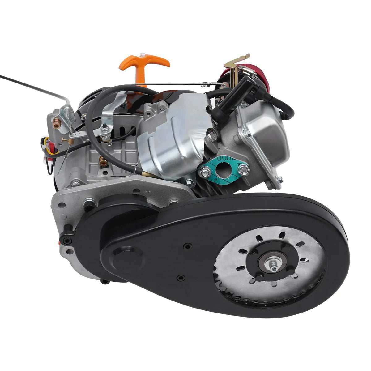 100cc 4-Stroke Gas Bicycle Engine Kit - Complete Motorized Conversion Set for Adult Bike, 80mm Mount