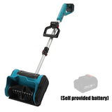 10 Inch Electric Snow Shovel for Makita Battery Adjustable Front Handle Telescopic Pole Lightweight Portable Snow Removal Tool