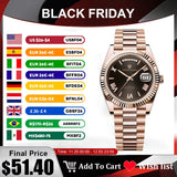 2025 New PAGANI DESIGN DD36 Man Watch Rose Gold Luxury Men Mechanical Watches Sapphire Mirror Automatic Watch For Men Waterproof