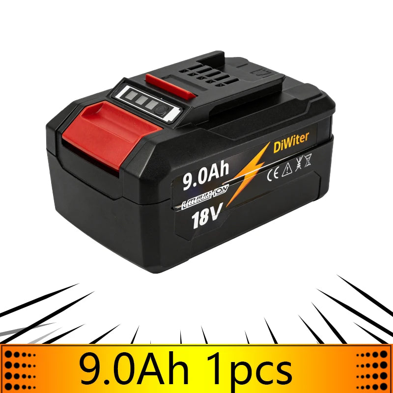 good New 18V 9000mAh Lithium-ion Rechargeable Battery 4511481 for Einhell 18-Volt Power X-Change Cordless Power Tools, Ozito