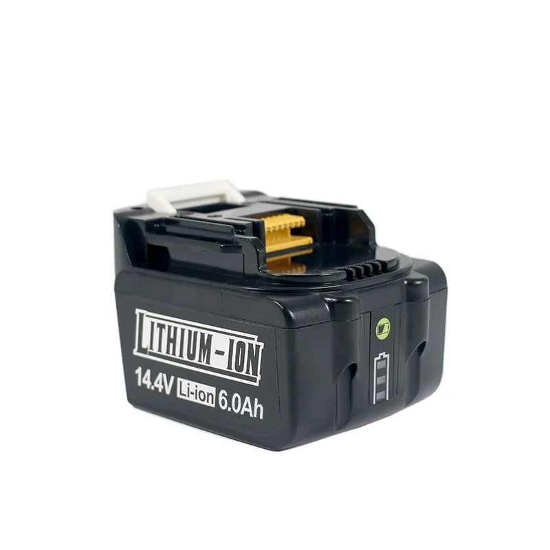 For Makita 14.4V 6Ah Rechargeable Power Tools Batteries 4S2P 18650 Li-ion Battery For Makita 14.4V BL1460 BL1430 1415 194066-1