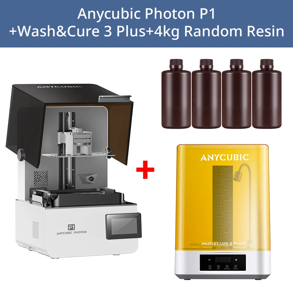 ANYCUBIC Photon P1 Resin 3D Printer High Precision LCD Screen Support Dual-Color Dual-Material Advanced Printing For Professiona